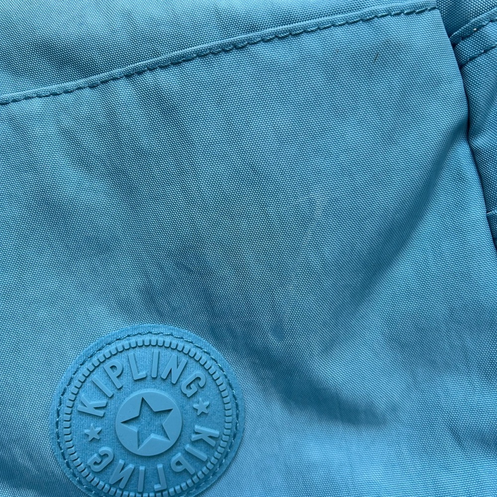 Kipling Blue Backpack With Monkey Keychain - image 5